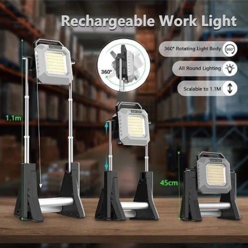 كشاف LED يدوي فائق السطوع للعمل والتخييم