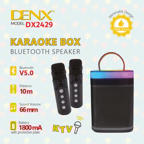 ميكروفون كاريوكي لاسلكي مكبر صوت بلوتوث م/ DX2429