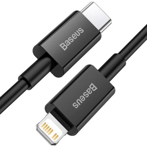 كيبل ايفون تايب سي لايتنج بيسوس 1 متر - اسود