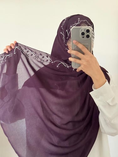 طرحة ولاء ليزر لون بنفسجي