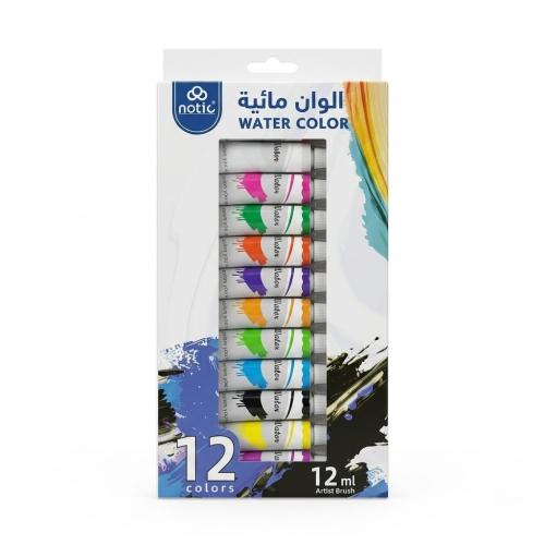مجموعة ألوان مائية عصارة مكونة من 12 لون وبحجم 12...