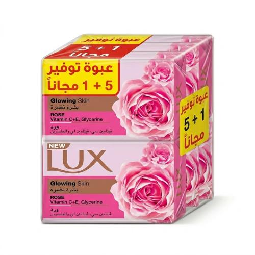 لوكس صابون قوالب لبشرة نضرة بالورد 70x6 جرام
