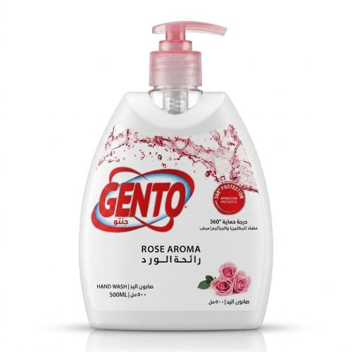 جنتو سائل غسيل لليدين برائحة الورد