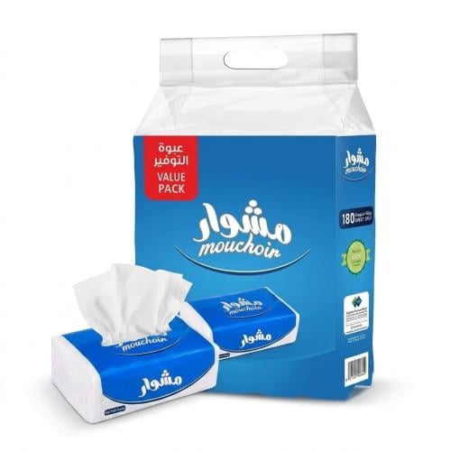 مشوار مناديل ورقية فاخرة ناعمة 2 طبقات 160x10 مندي...