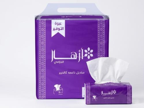 ازهار الخزامى مناديل ورقية ناعمة 2 طبقات 500x10 من...