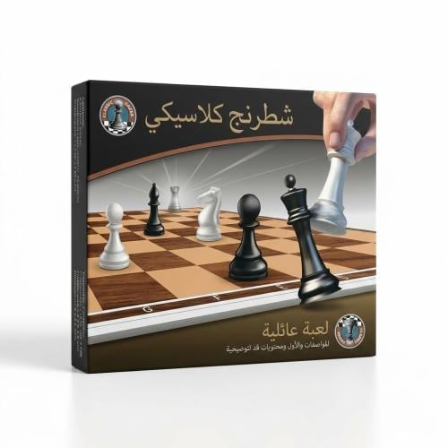 لعبة شطرنج لوحية كلاسيك وسط