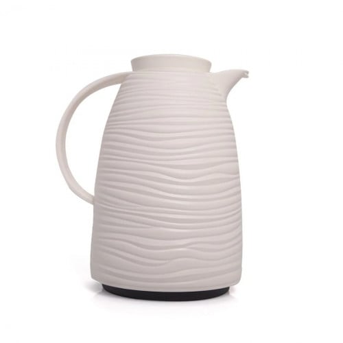 باصرة ترمس شاي مموج لون ابيض