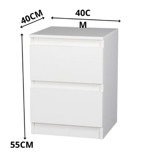 كمودينو خشب ابيض