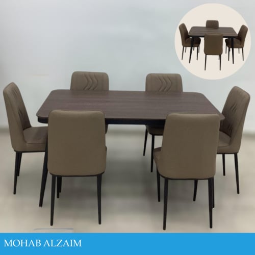 طقم طاولة طعام 4و6 كراسي عدة ألوان