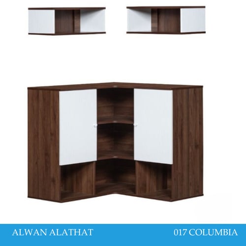 ركن قهوة لون خشبي غامق