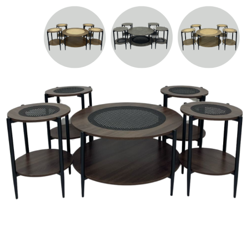 طقم طاولات راتان عدة الوان