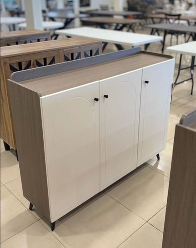 دولاب ثلاث ابوب ابيض 100و120 سم