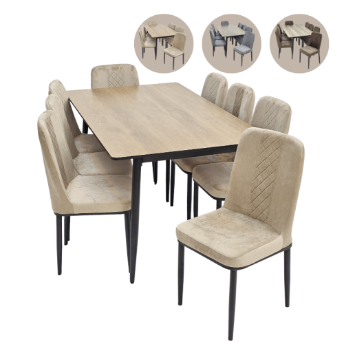 طقم طاولات طعام 4و6 كراسي عدة ألوان