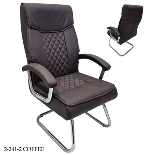 كرسي مكتب ثابت جلد عدة الوان