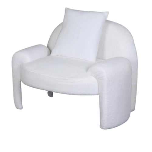 كرسي بوكليه أبيض فخم