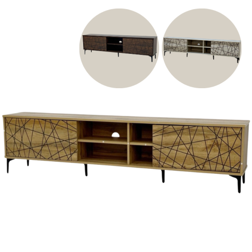 طاولة تلفزيون 180و160 سم عدة ألوان