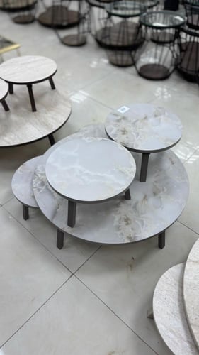 طقم طاولات تركي ارضي عدة الوان