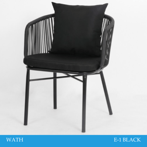 طقم 2كراسي خارجي لون أسود