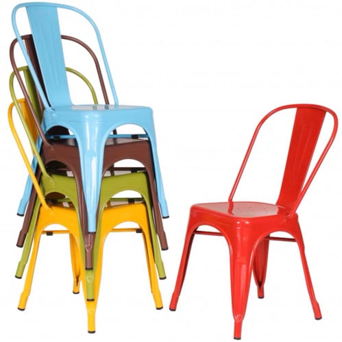 طقم 4 كراسي معدن عدة ألوان