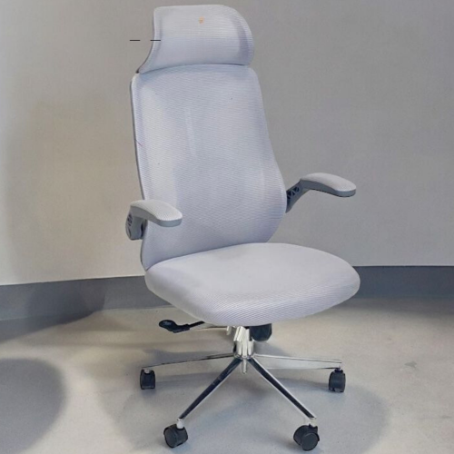 طقم 2 كراسي مكتب دوار رمادي