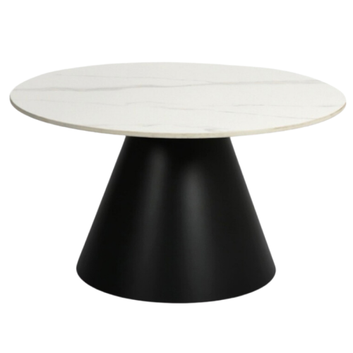 طاولة دائرية من حجر بورسلان 80 سم