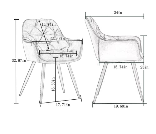 كرسي مخمل عدة ألوان