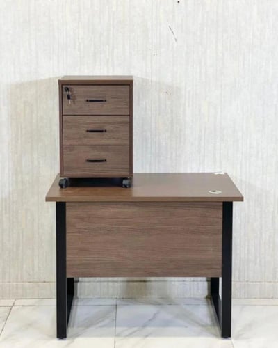 مكتب 120و140و160 سم مع أدراج عدة الوان