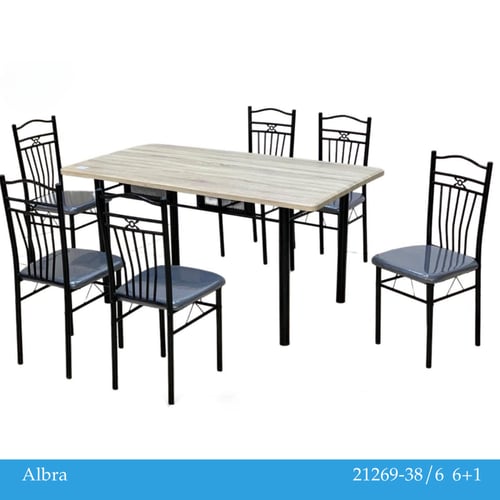 طقم طاولة و6 كراسي عدة ألوان