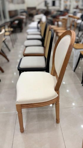 طقم 2 كراسي لون خشبي غامق