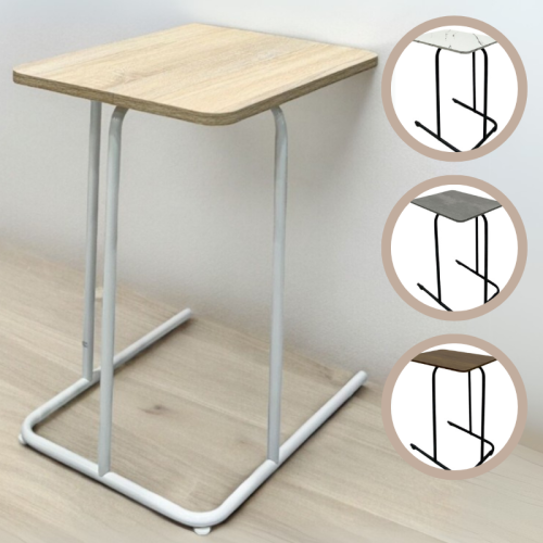 طقم 4 طاولات خشب بأرجل حديد عدة ألوان