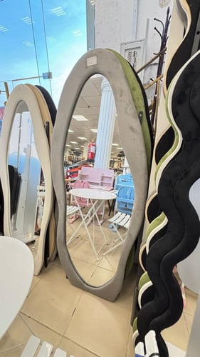 مرايا قطيفة طويله 160و170سم عدة الوان