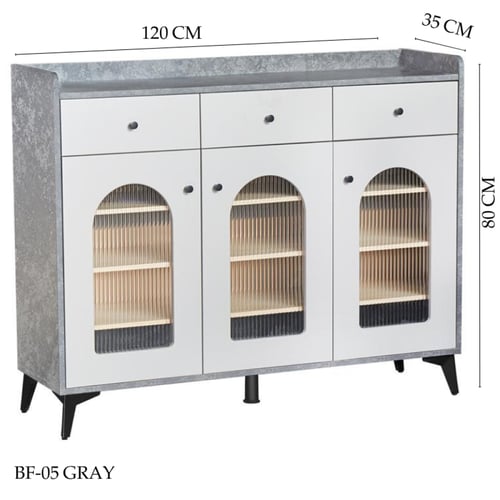 دولاب مودرن لون رمادي عدة مقاسات