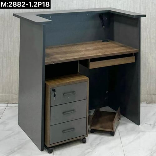 طقم مكتب كاونتر 120و140 سم عدة ألوان