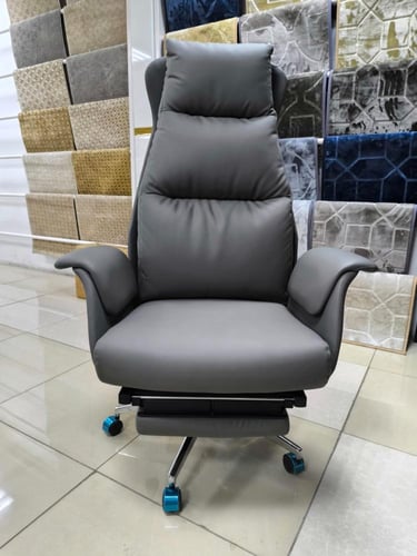 كرسي مكتب جلد فخم قابل للتمدد عدة الوان