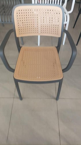 طقم 4 كراسي رمادي خارجي