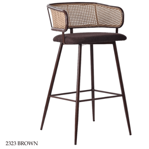 كرسي بار راتان عدة الوان