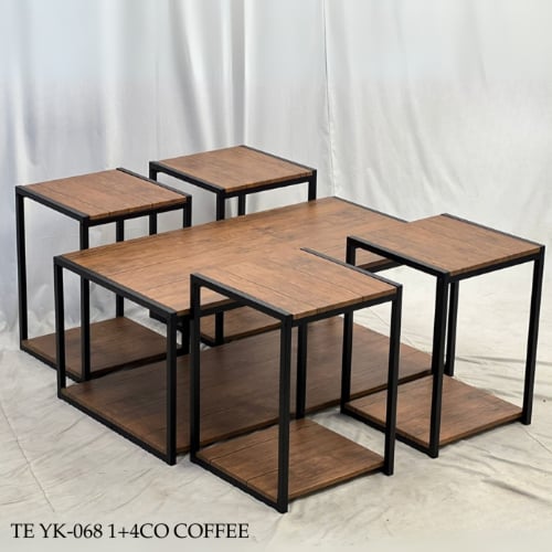 طقم طاولات وسط وخدمة عدة الوان