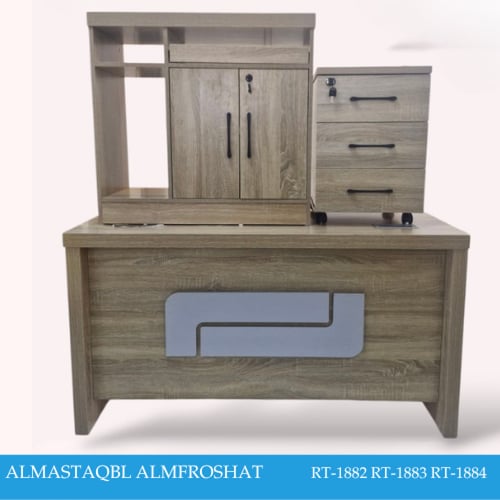 مكتب مع سكرتاريه عدة مقاسات