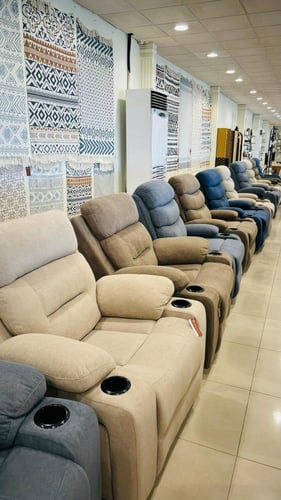 كرسي استرخاء هزاز دوار بني