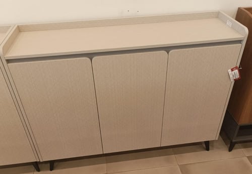 دولاب 3 أبواب بيج مقاس 120 سم