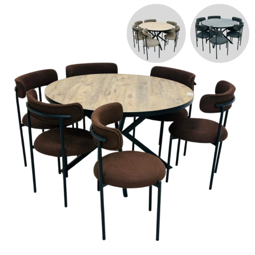 طقم طاولة طعام 6 كراسي عدة الوان