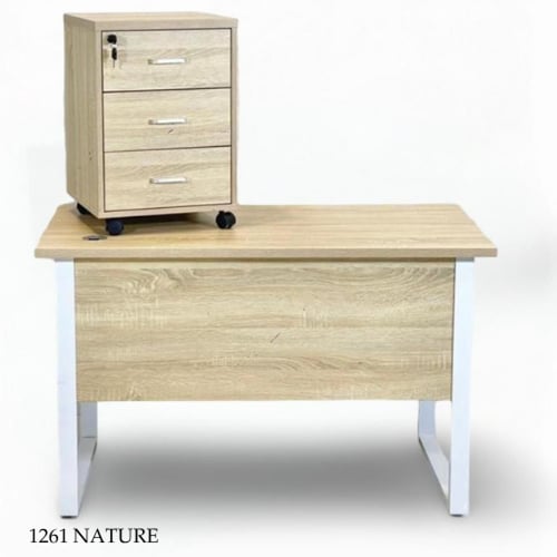 مكتب 120و140و160 سم مع أدراج عدة الوان