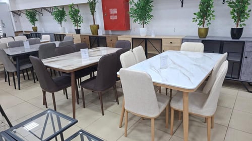 طقم طاولة طعام 4و6 كراسي عدة ألوان