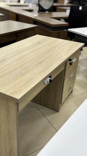 مكتب مع ادراج 120سم عدة الوان