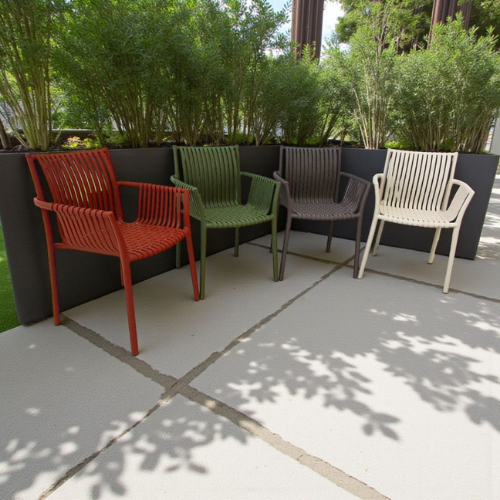 كرسي فايبر مودرن عدة الوان