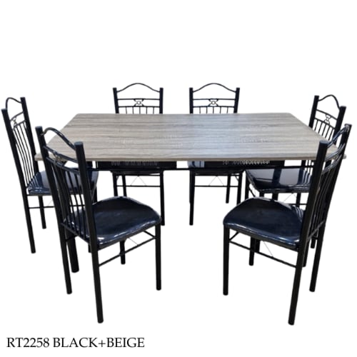 طقم طاولة طعام 4و6 كراسي عدة ألوان