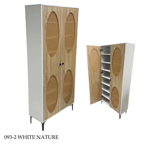 دولاب تخزين راتان بابين عدة الوان