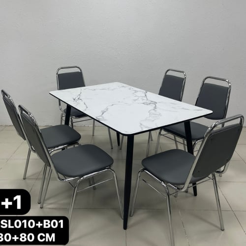 طقم طاولة طعام 6 كراسي عدة ألوان
