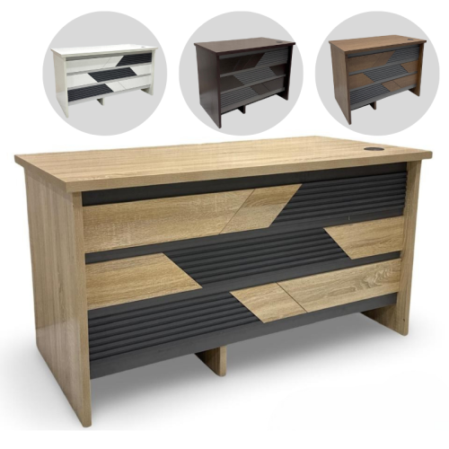 مكتب مودرن مع ادراج 100و120و140 سم عدة الوان