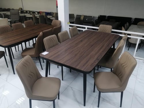 طقم طاولة طعام 4و6 كراسي عدة ألوان